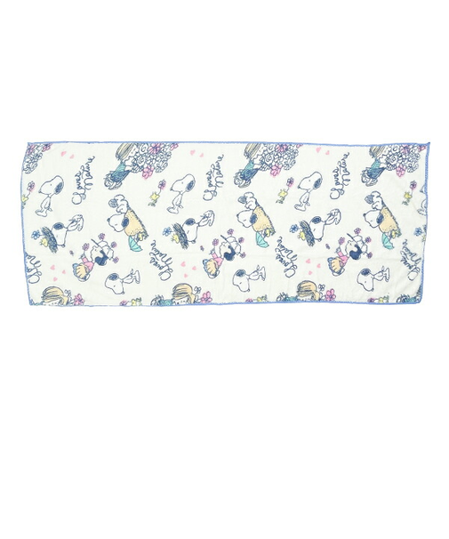 スヌーピー LovesNATURE クイックドライビッグフェイスタオル (ブルー) SNOOPY