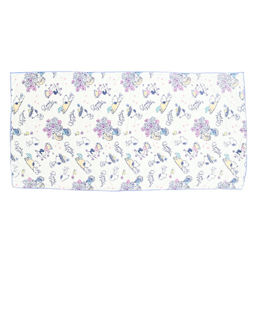 スヌーピー LovesNATURE クイックドライバスタオル (ブルー) SNOOPY