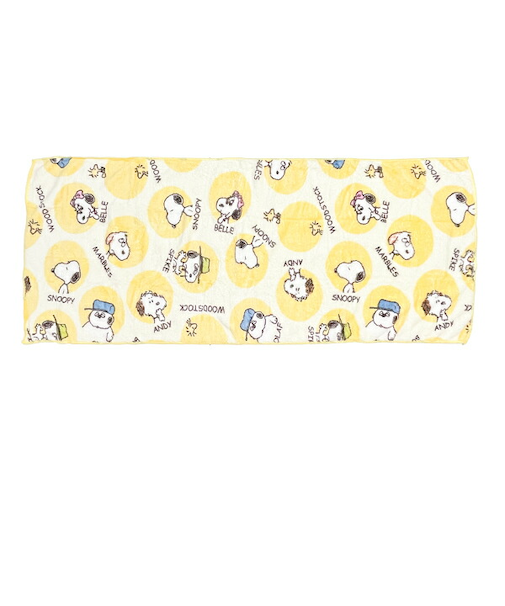 スヌーピー サークルブラザー クイックドライビッグフェイスタオル (イエロー) SNOOPY
