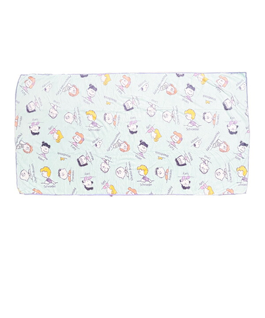 スヌーピー ミントオールフレンズ クイックドライバスタオル (グリーン) SNOOPY