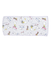 スヌーピー スケボー クイックドライビッグフェイスタオル (パープル) SNOOPY