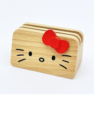 サンリオ ハローキティ ウッドメモスタンド レッド 文具 Sanrio