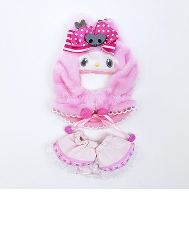 サンリオ マイメロディ50th ブラッシュコスチューマー Sサイズ ぬい活 ぬいぐるみ用コスチューム Sanrio