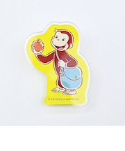 おさるのジョージ アクリルクリップ (イエロー) 文具 日本製