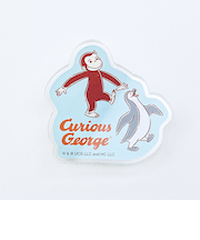 おさるのジョージ アクリルクリップ (ブルー) 文具 日本製