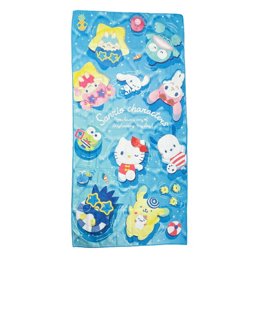 サンリオキャラクターズ サマーフローティング クイックドライバスタオル Sanrio