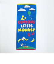 おさるのジョージ カラフルリトルモンキー フェイスタオル