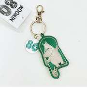 ムーミン 80th ぷっくりチャーム (グリーン) キーホルダー MOOMIN