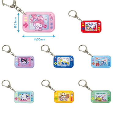 サンリオ ゲーム機型 アクリルキーホルダー 胸キュンメモリーズ 全8種 コンプリートBOX Sanrio
