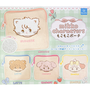 mikko illustrations ミッコ もこもこポーチ 全4種 コンプリートセット ガチャポン