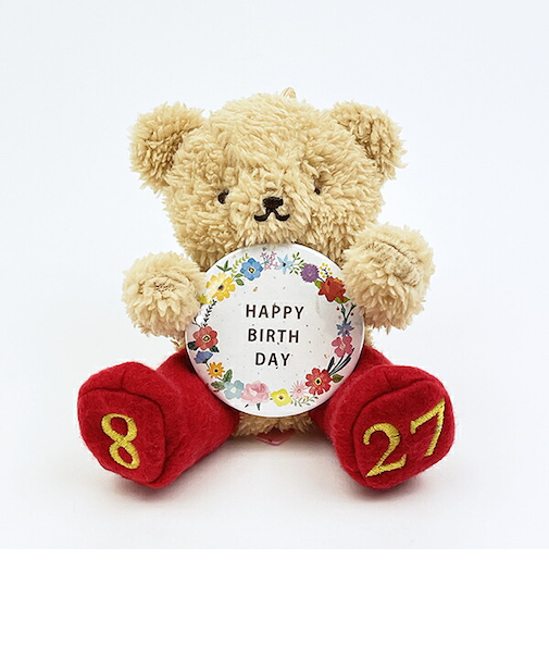 クマアンドベアー バースデーベア 誕生日 日付入り プレゼント マスコット