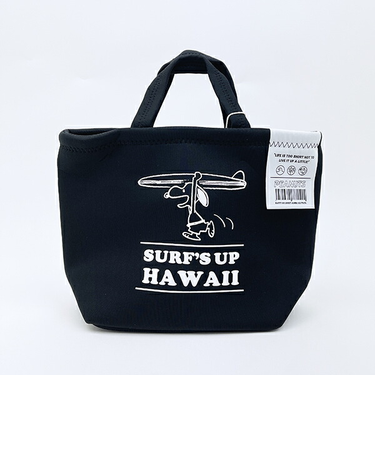 スヌーピー ネオプレン保冷ランチバッグ  ブラック ランチ SNOOPY