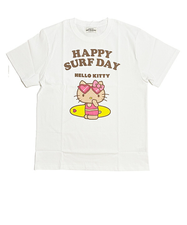 サンリオ 日焼け キティ 半袖Tシャツ(S) サーフ アパレル Sanrio