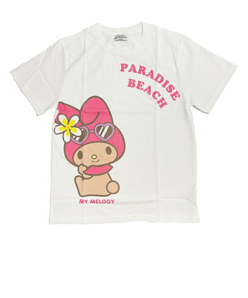 サンリオ 日焼け マイメロディ 半袖Tシャツ(M) アパレル Sanrio