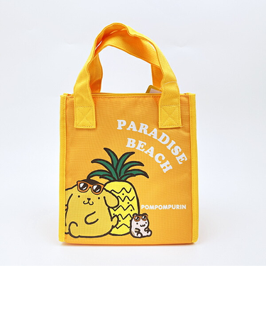 サンリオ 日焼け ポムポムプリン 三角マチ保冷バッグ ランチ Sanrio