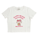 サンリオ 日焼け キティ クロップド半袖Tシャツ(S) ホワイト アパレル Sanrio