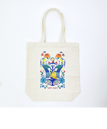 コジコジ トートバッグ FLOWER BLEAK TIME