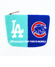 MLB(メジャーリーグ) 東京シリーズ ドジャース×カブス サガラポーチ ライトブルー×ブルー