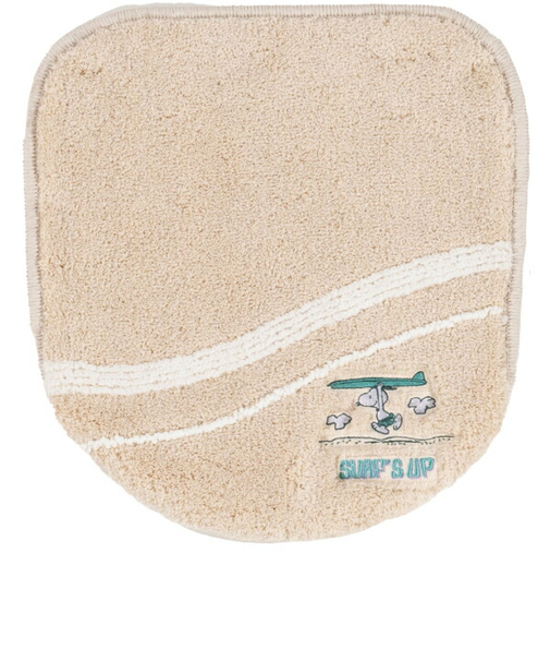 スヌーピー トイレ兼用フタカバー サーフ ベージュ トイレ用品 SNOOPY