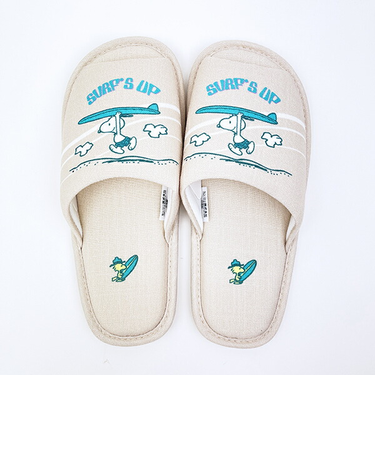 スヌーピー スリッパ サーフ ベージュ キッチン SNOOPY