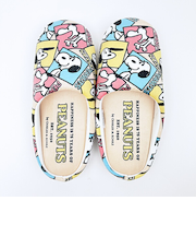 スヌーピー ルームシューズ スリッパ ベージュ キッチン PEANUTS 75th SNOOPY