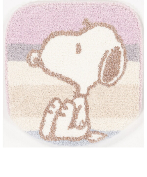 スヌーピー トイレ兼用フタカバー くすみパステル ピンク トイレ用品 SNOOPY