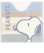 スヌーピー トイレマット くすみパステル ブルー トイレ用品 SNOOPY