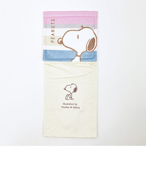 スヌーピー ペーパーホルダーカバー くすみパステル ピンク SNOOPY