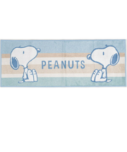 スヌーピー ロングマット【120cm】 くすみパステル ブルー ルームマット SNOOPY