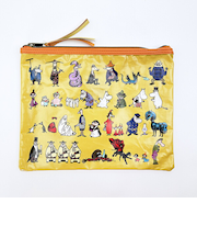ムーミン オールスター フラットポーチ (イエロー) MOOMIN