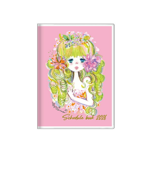 水森亜土 手帳週間(B6) ストーリーブック (ピンク) 日本製