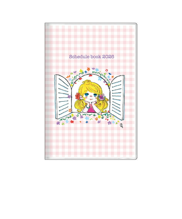 水森亜土 手帳月間(B7) (ピンク) 日本製