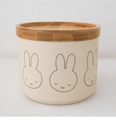ミッフィー miffy バンブーフタ付きキャニスター(ならびミッフィー) キッチン