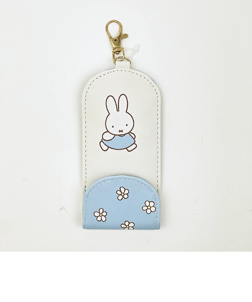 ミッフィー miffy キーケース Small Flower柄 キッズ スクール サックス