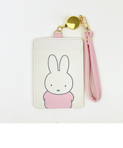 ミッフィー miffy リール付きパスケース Dick Bruna オフホワイト 定期入れ