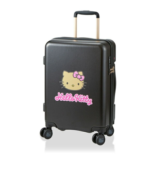 サンリオ 日焼け ハローキティ スーツケース 33L (ブラック) キャリーケース Sanrio