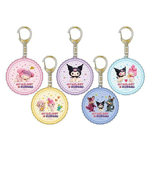 サンリオ マイメロディ&クロミ トレーディングアクリルキーホルダー 全5種 コンプリートセット 日本製 Netflix
