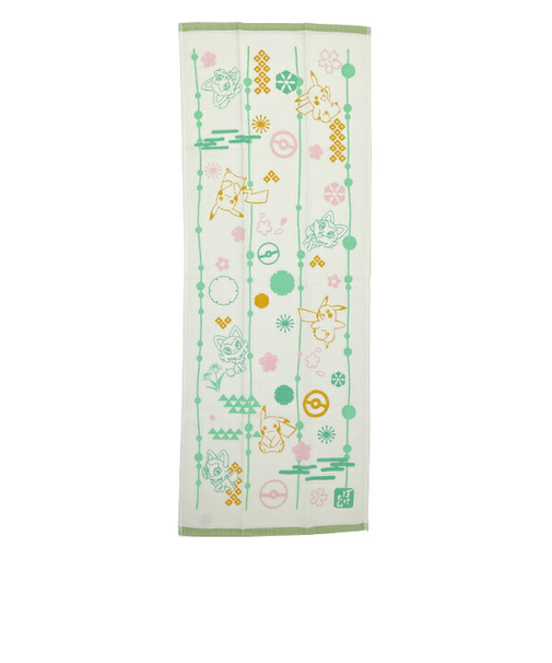 ポケットモンスター ピカチュウ ニャオハ トモダチトイッショ タオルてぬぐい ポケモン 日本製