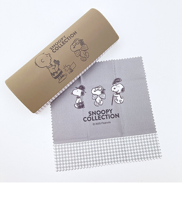 スヌーピー ファッションショー メガネケース クロス付き SNOOPY