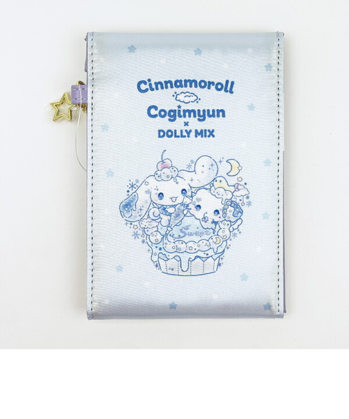 サンリオ シナモロール＆こぎみゅん 折り畳みミラー DOLLYMIX ブルー シナモン Sanrio