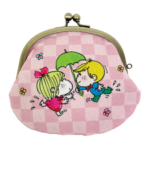 水森亜土 がま口財布 あいあい傘 日本製