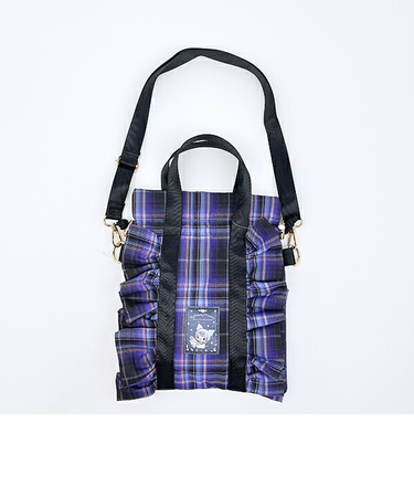 サンリオ クロミ フリル縦型ショルダーバッグ (パープル) Sanrio