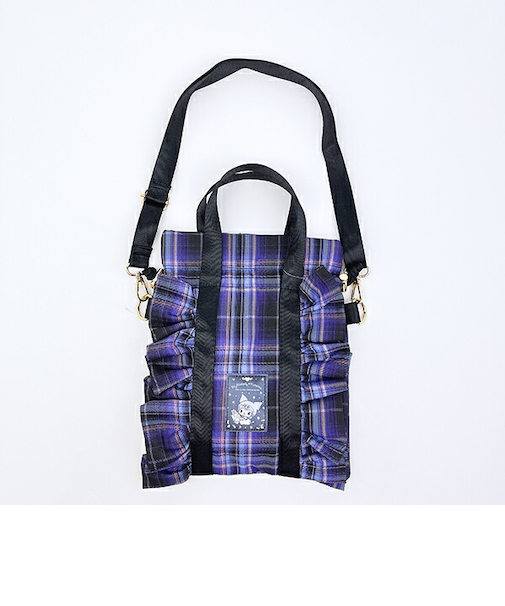 サンリオ クロミ フリル縦型ショルダーバッグ (パープル) Sanrio