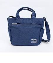 スヌーピー トートショルダーバッグ(S) ネイビー SNOOPY