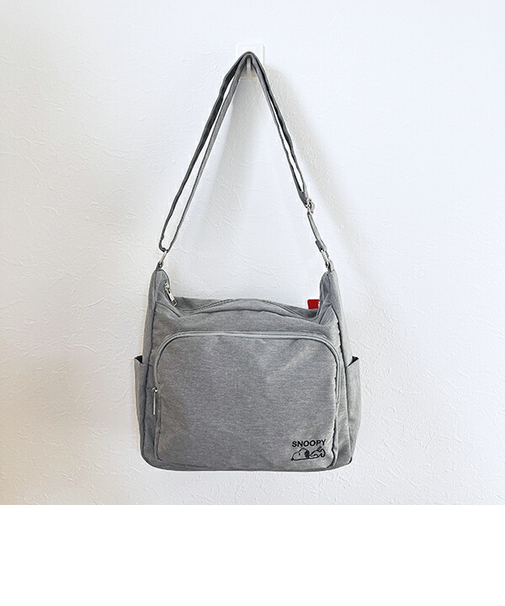 スヌーピー ショルダーバッグ(L) グレー SNOOPY