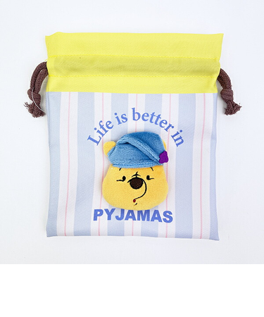 ディズニー くまのプーさん ぬいぐるみ巾着 パジャマ Disney