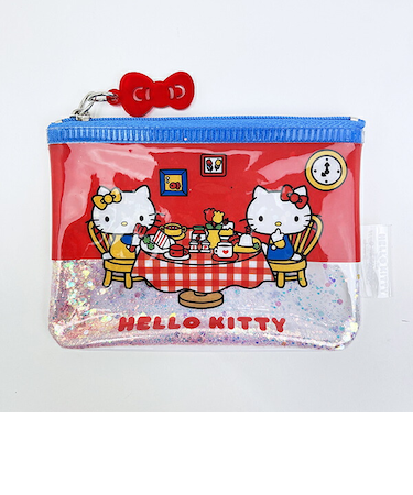 サンリオ ハローキティ スパンコール入りミニポーチ (レッド) Sanrio