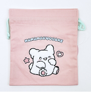 サンリオ はなまるおばけ サガラ刺繍巾着 ピンク Sanrio