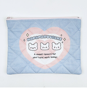 サンリオ はなまるおばけ キルティングポーチ ハート 日本製 Sanrio