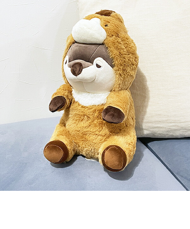 プレミアムねむねむアニマルズ くるり フード座り抱きまくら(M) 抱き枕 寝具 ぬいぐるみ